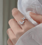 S925 Sterling Silver Butterfly Ring for Women - NovaNexa